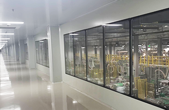 3月11日，陜西秦帝鮮集食品有限公司生產車間一樓凈化工程收尾中-志遠凈化工程項目進度。